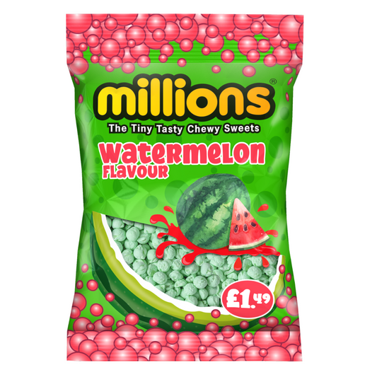 Millions Watermelon Bag 110g £1. 49 PMP - 12 x 110g Bags