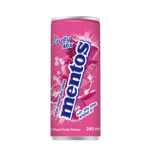 Mentos Fruity Mix Soda Can 240ml - 24 x 240ml Cans