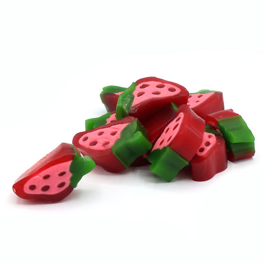 Kingsway Strawberry Liquorice Slices Bag 3kg - 1 x 3kg Bag