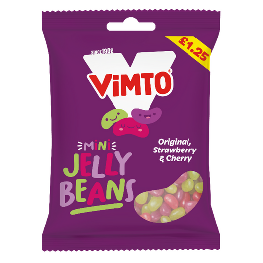 Vimto Mini Jelly Beans Bag 110g £1. 25 PMP - 12 x 110g Bags