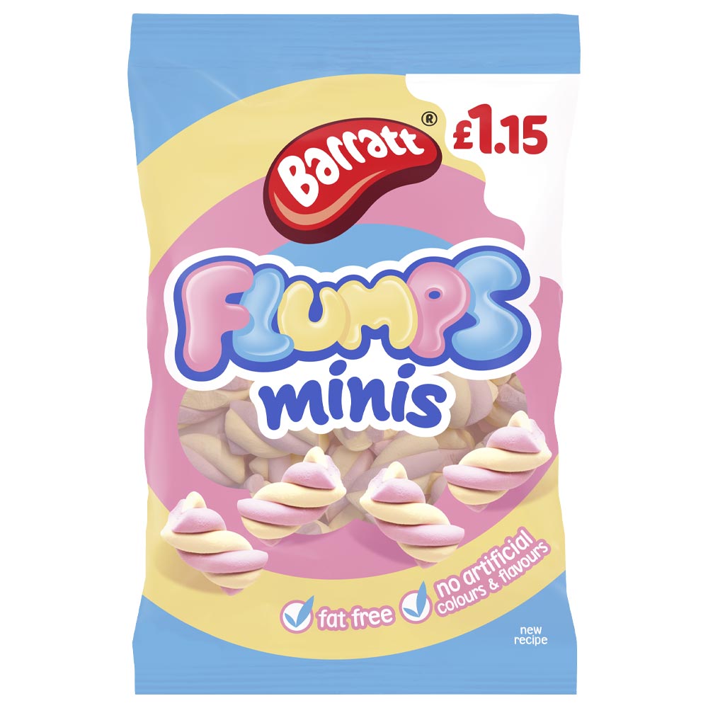 Barratt Flumps Bag 120g £1. 15 PMP - 12 x 120g Bags