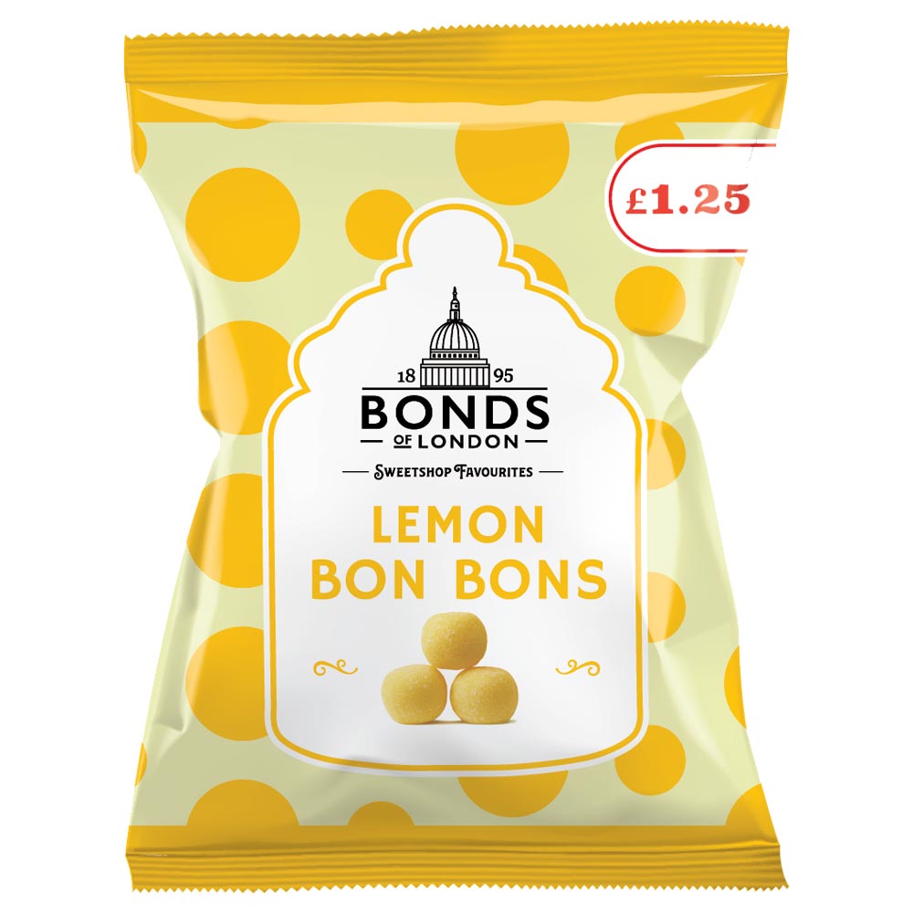 Bonds Lemon Bon Bons Bag 110g £1. 25 PMP - 12 x 110g Bags