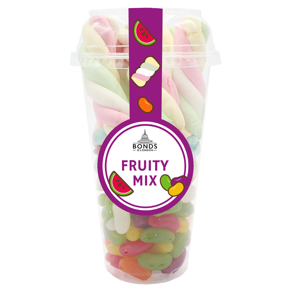 Bonds Fruity Mix Candy Cup 325g - 6 x 325g Cups