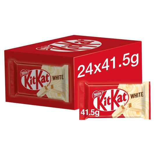KitKat 4 Finger White Biscuit Bar 41. 5g - 24 x 41. 5g Bars