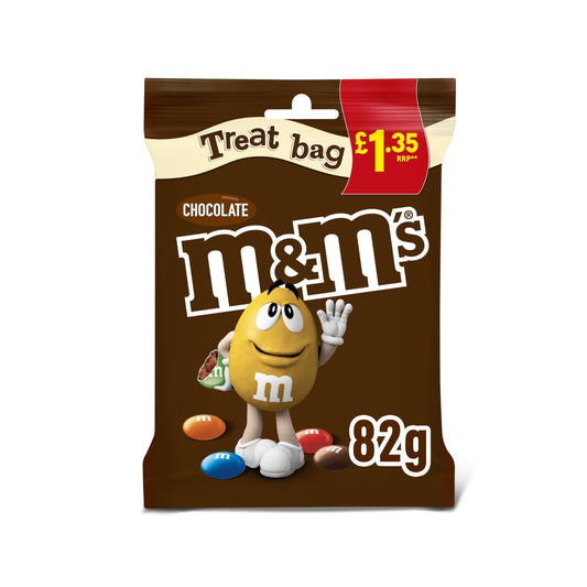 M&M's Milk Chocolate Bites Treat Bag £1. 35 PMP 82g - 16 x 82g Bags