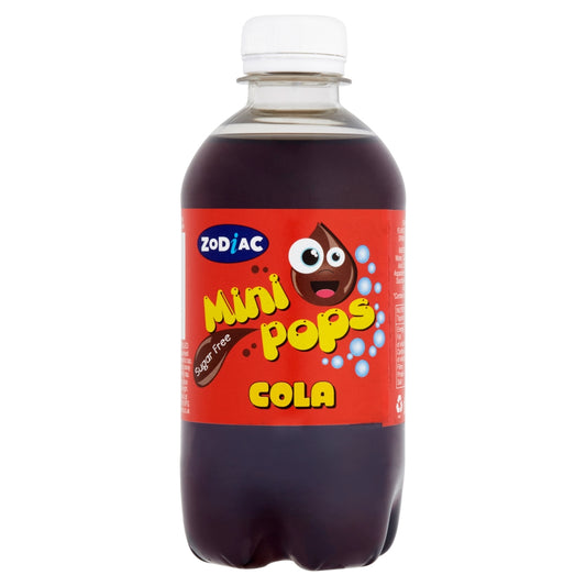 Zodiac Mini Pops Cola Flavour Bottle 330ml 6 Pack - 6 x 330ml Bottles