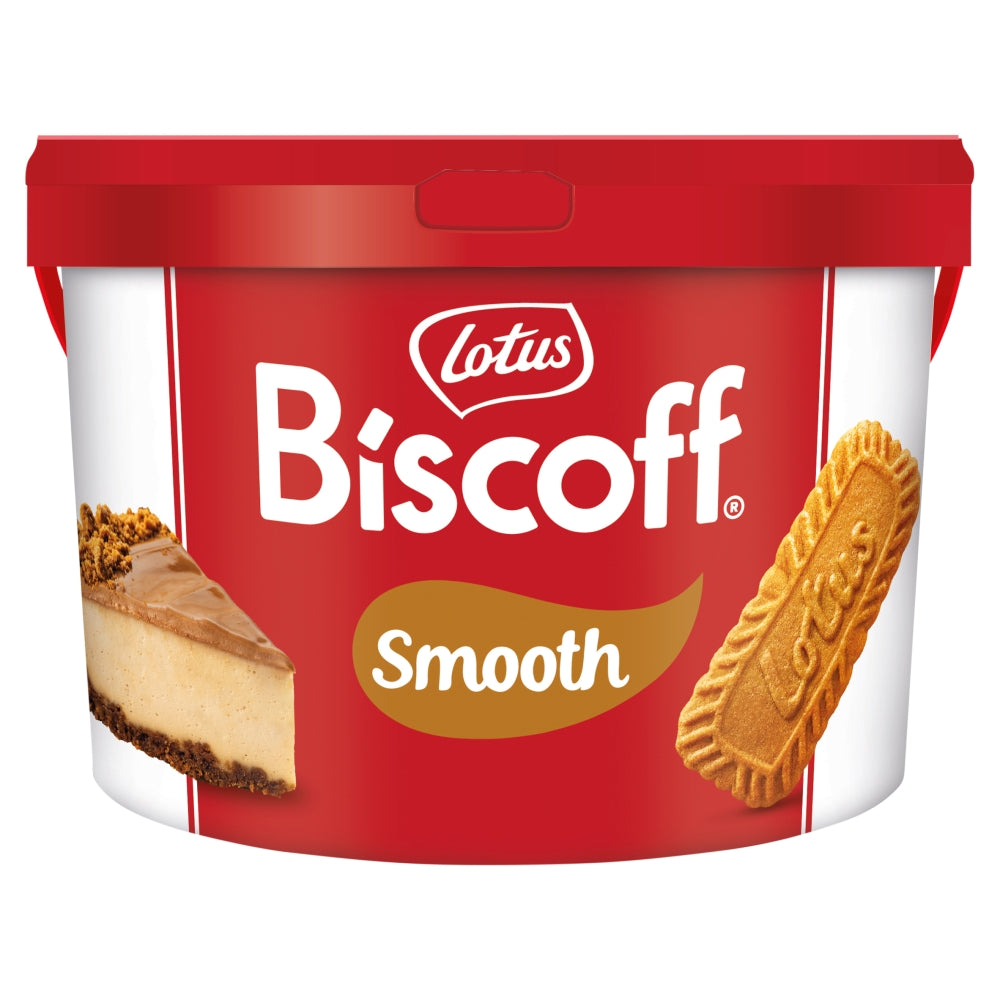Lotus Biscoff Smooth Spread Pail Tub 3kg - 1 x 3kg Tub