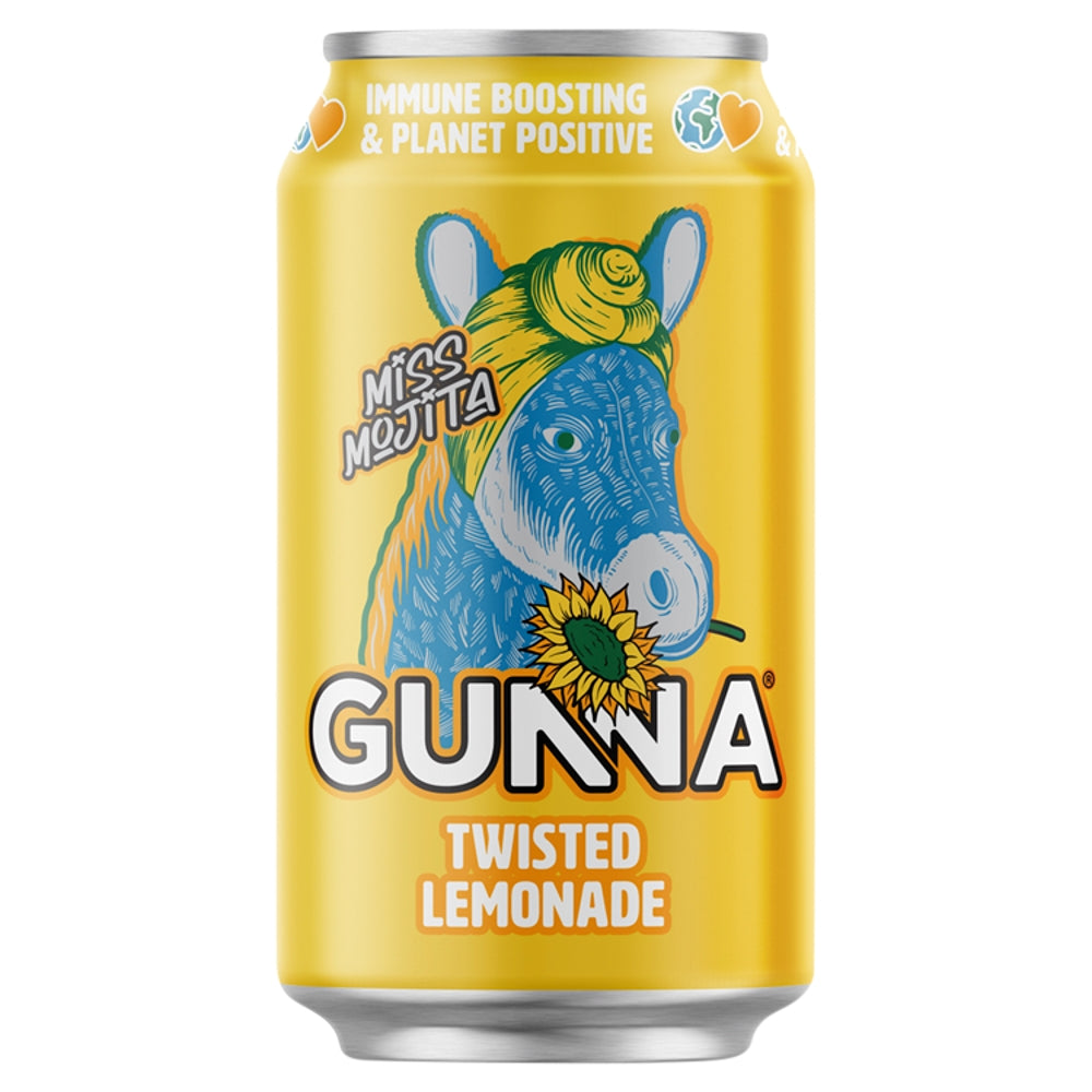 Gunna Miss Mojita Twisted Lemonade Can 330ml - 24 x 330ml Cans