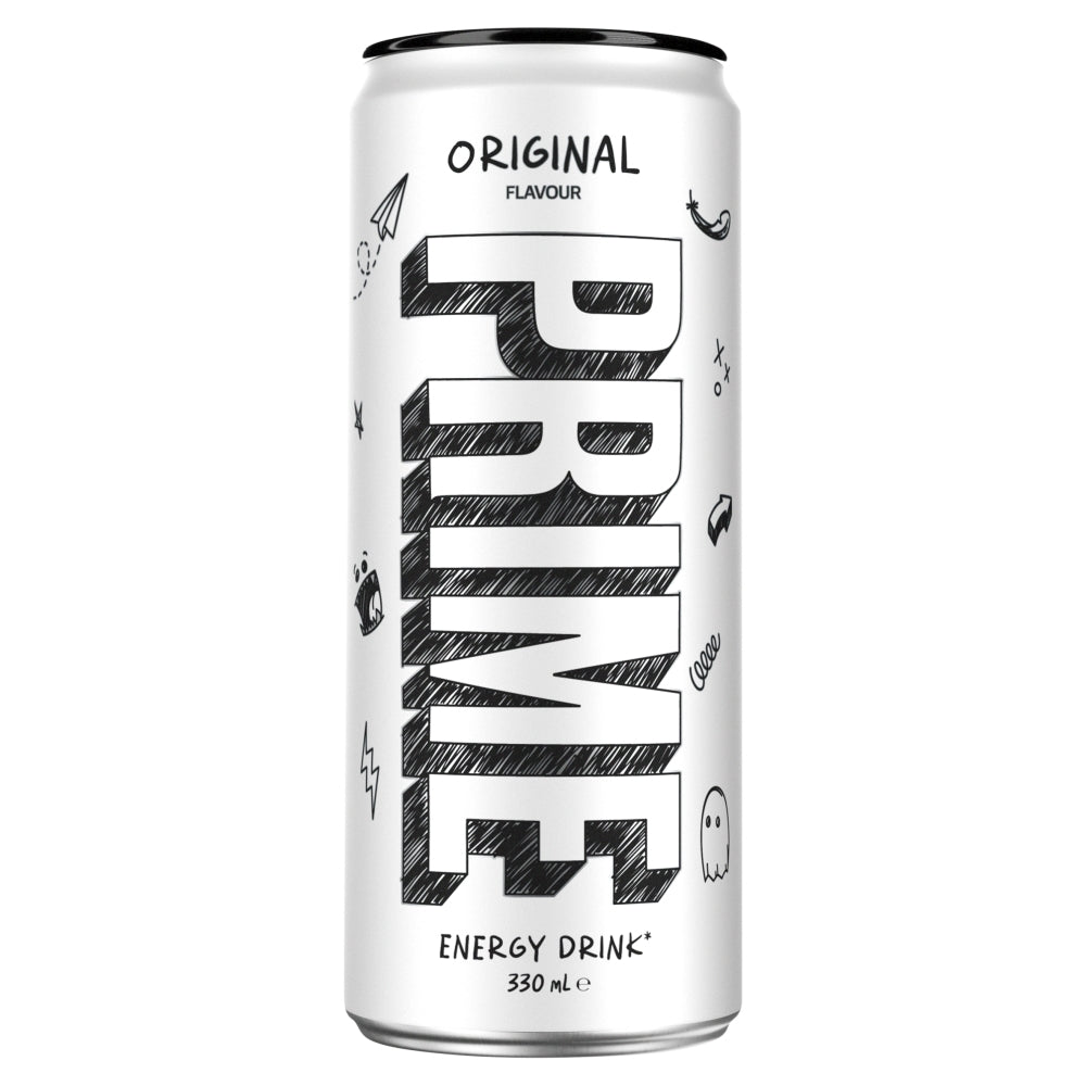 PRIME Hydration Original Flavour Energy Drink 330ml - 24 x 330ml Cans