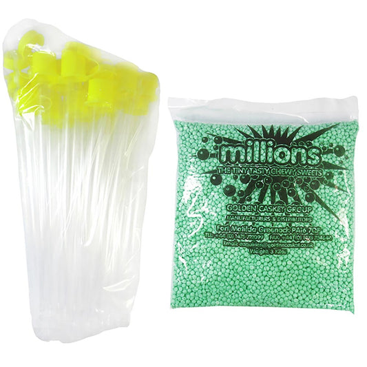 Millions Apple 1. 5kg Bag + 25 Tubes - 1 x 1. 5kg Bag