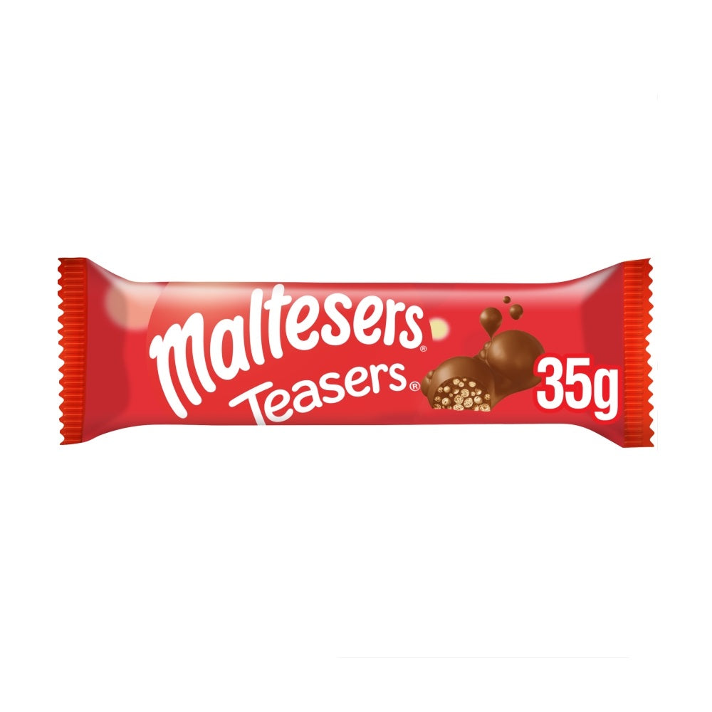 Maltesers Teasers Milk Chocolate & Honeycomb Snack Bar 35g - 24 x 35g Bars