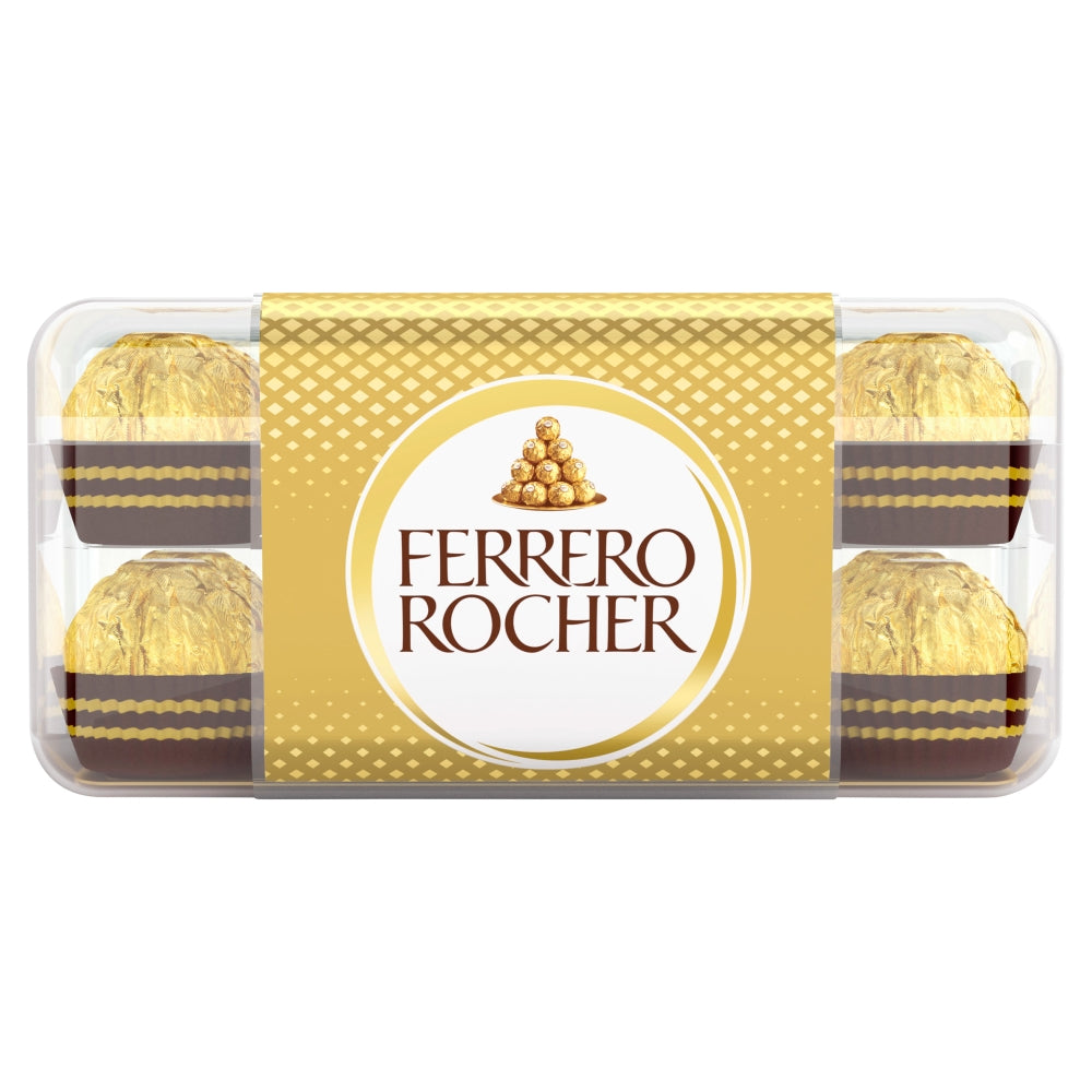 Ferrero Rocher Milk Chocolate Pralines 16 Pieces 200g - 1 x 200g Box