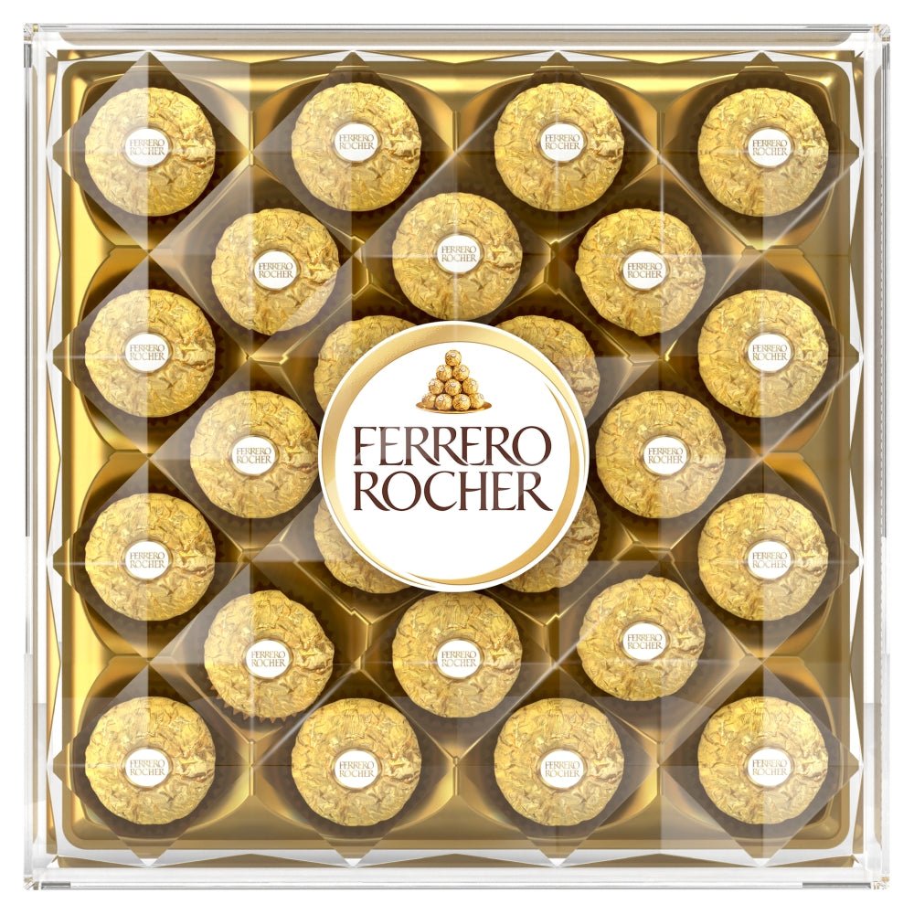 Ferrero Rocher Milk Chocolate Pralines 24 Pieces 300g - 1 x 300g Box