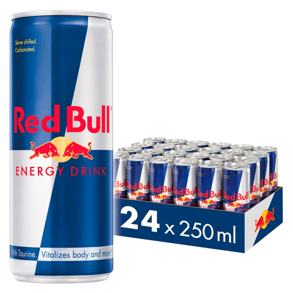 Red Bull Energy Drink Cans 250ml - 24 x 250ml Cans