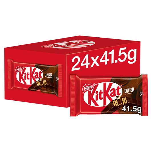 Kit Kat 4 Finger Dark Chocolate Bar 41. 5g - 24 x 41. 5g Bars