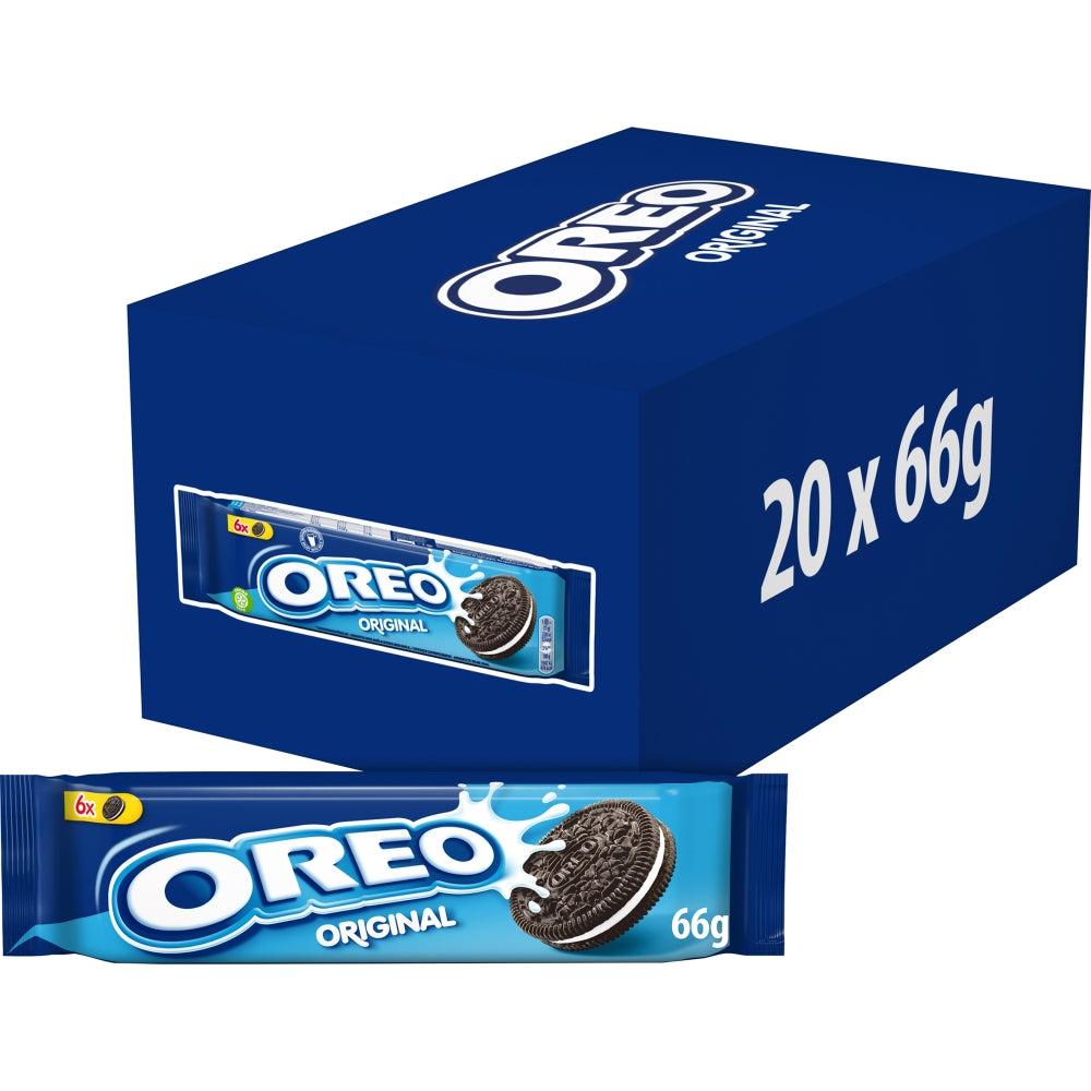 Oreo Original Sandwich Biscuit Snack Pack 66g - 20 x 66g Packs