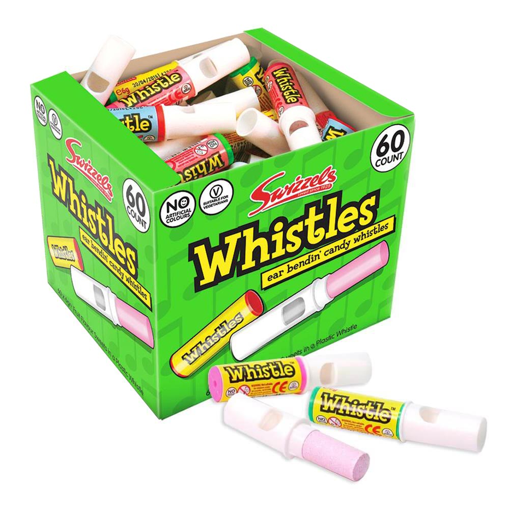 Swizzels Candy Whistles Box 60 Count - 60 x 6g Packs