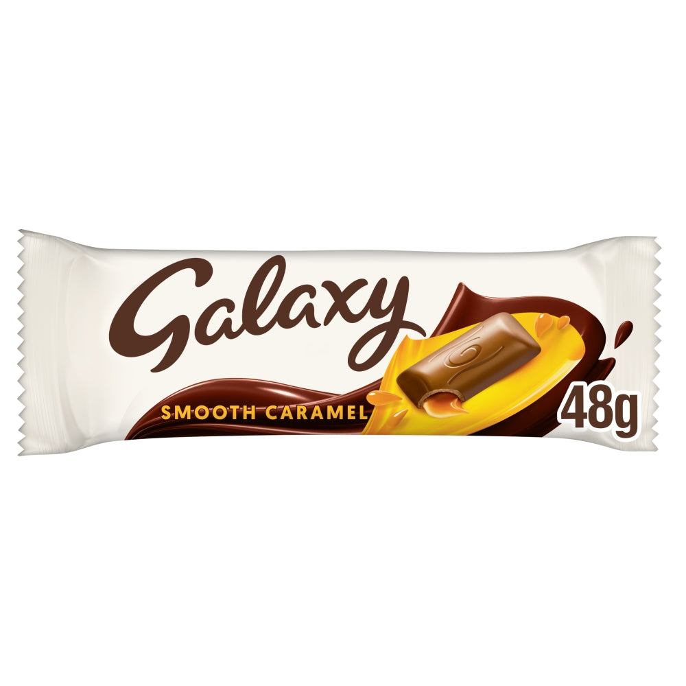 Galaxy Smooth Caramel & Milk Chocolate Snack Bar 48g - 24 x 48g Bars