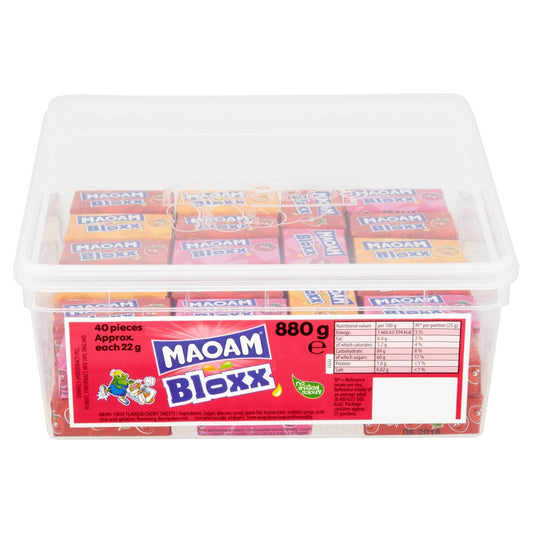 Maoam Bloxx 15p Tub 880g - 1 x 880g Tub