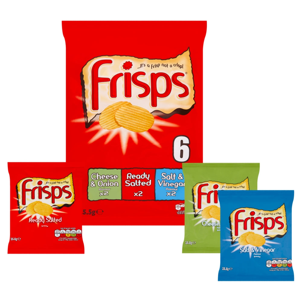 Frisps Assorted Variety Crisps 6 Pack - 28 (6 x 25. 5g)