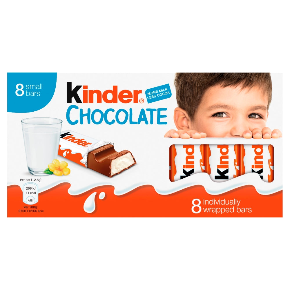 Kinder Chocolate 8 Pack - 10 x 101g Bars