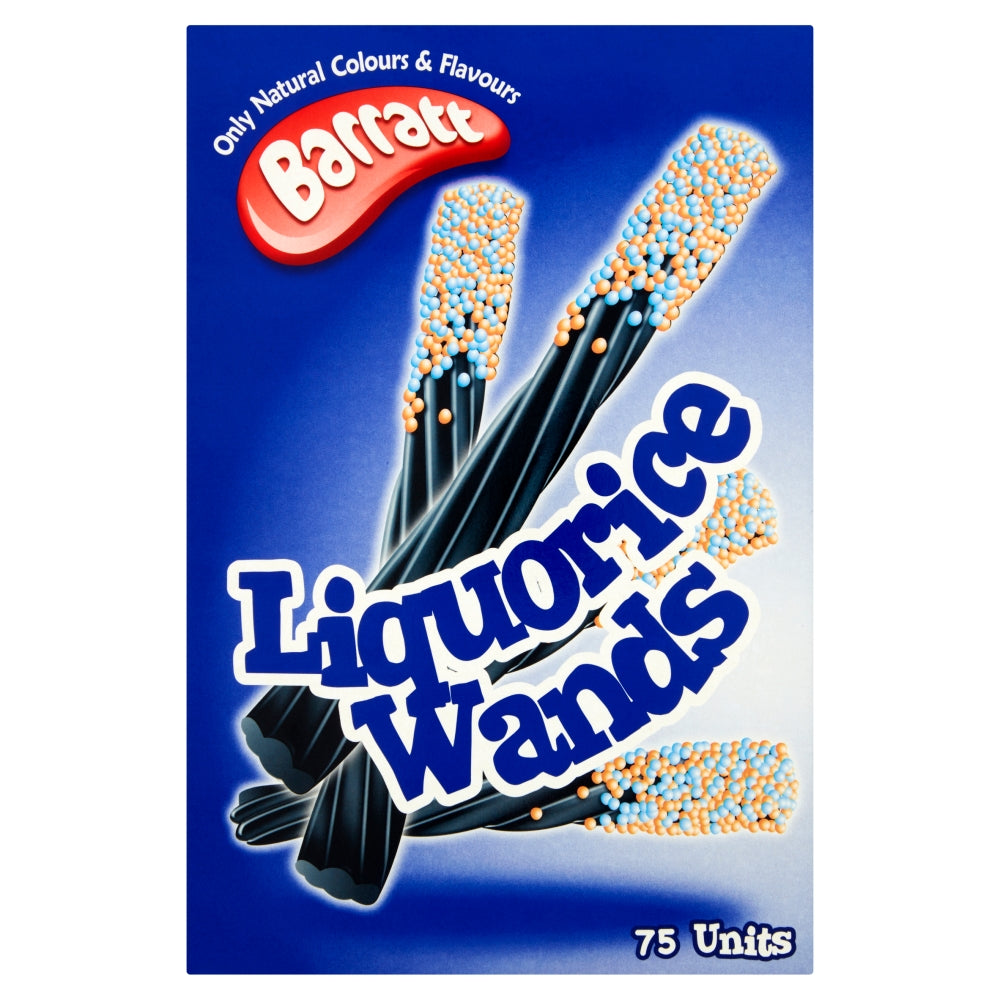 Barratt Liquorice Wands - 75 x 16g wands