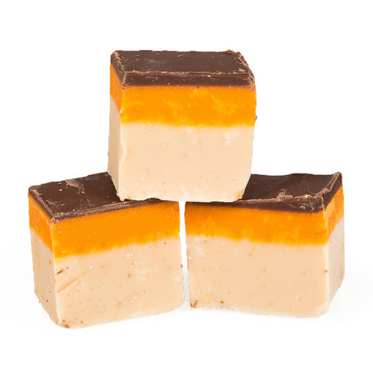 The Fudge Factory Jaffa Cake Fudge Tub 2kg - 1 x 2kg Tub
