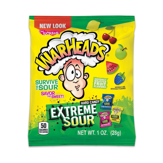 Warheads Extreme Sour Hard Candy 28g - 12 x 28g Bags
