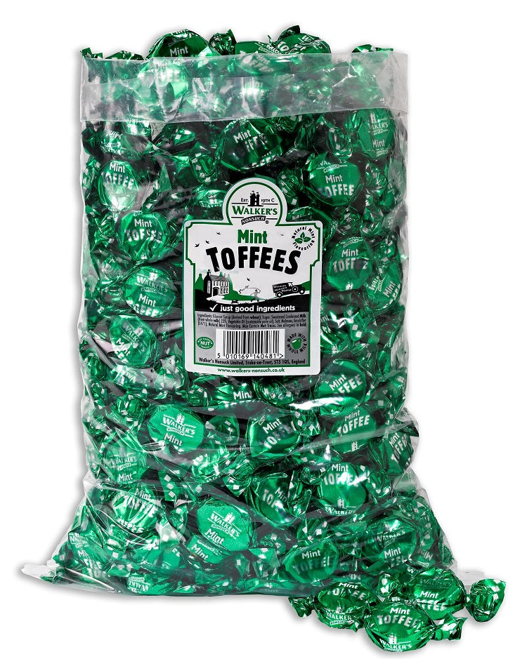 Walker's Nonsuch Mint Toffees 2. 5kg - 1 x 2. 5kg Bag