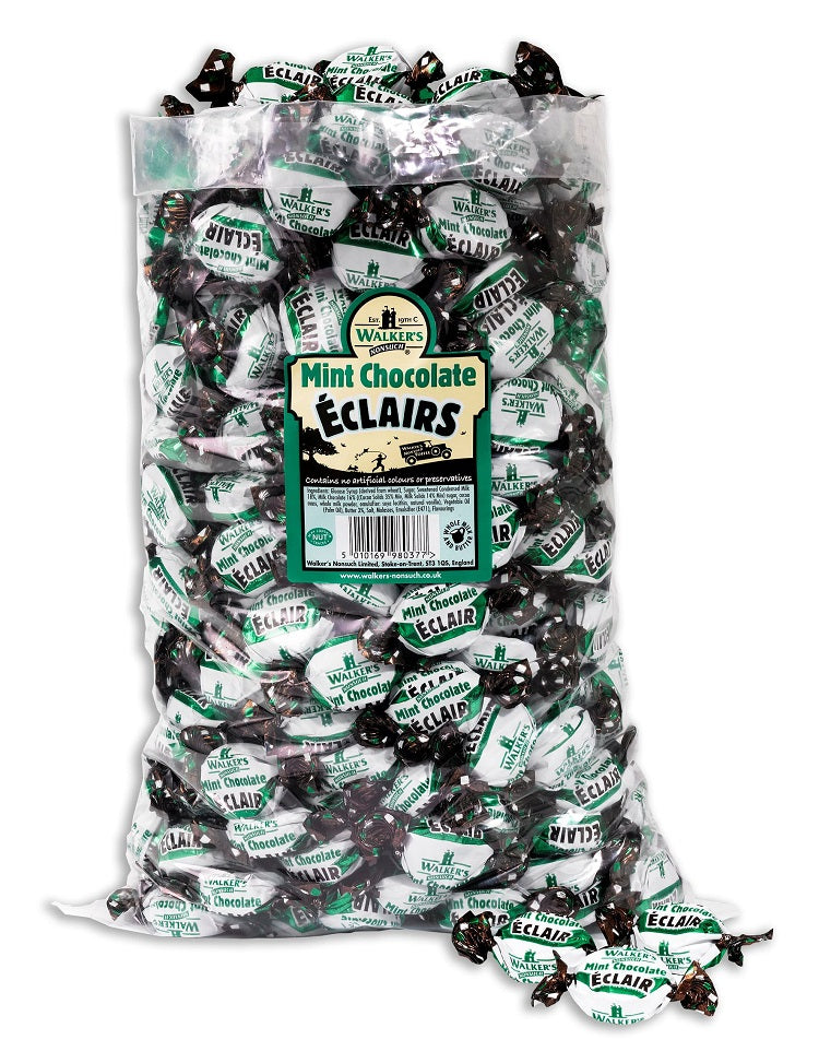 Walker's Nonsuch Mint Chocolate Eclairs 2. 5kg - 1 x 2. 5kg Bag