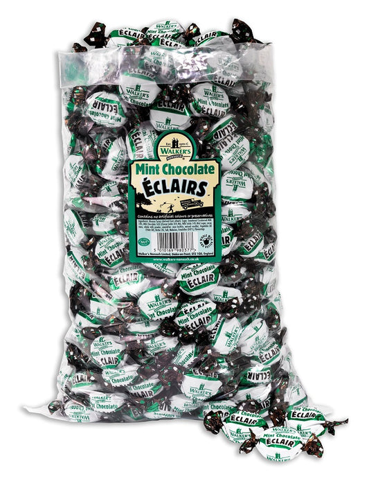 Walker's Nonsuch Mint Chocolate Eclairs 2. 5kg - 1 x 2. 5kg Bag