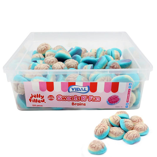 Vidal Jelly Filled Brains 5p Tub - 1 x 780g Tub