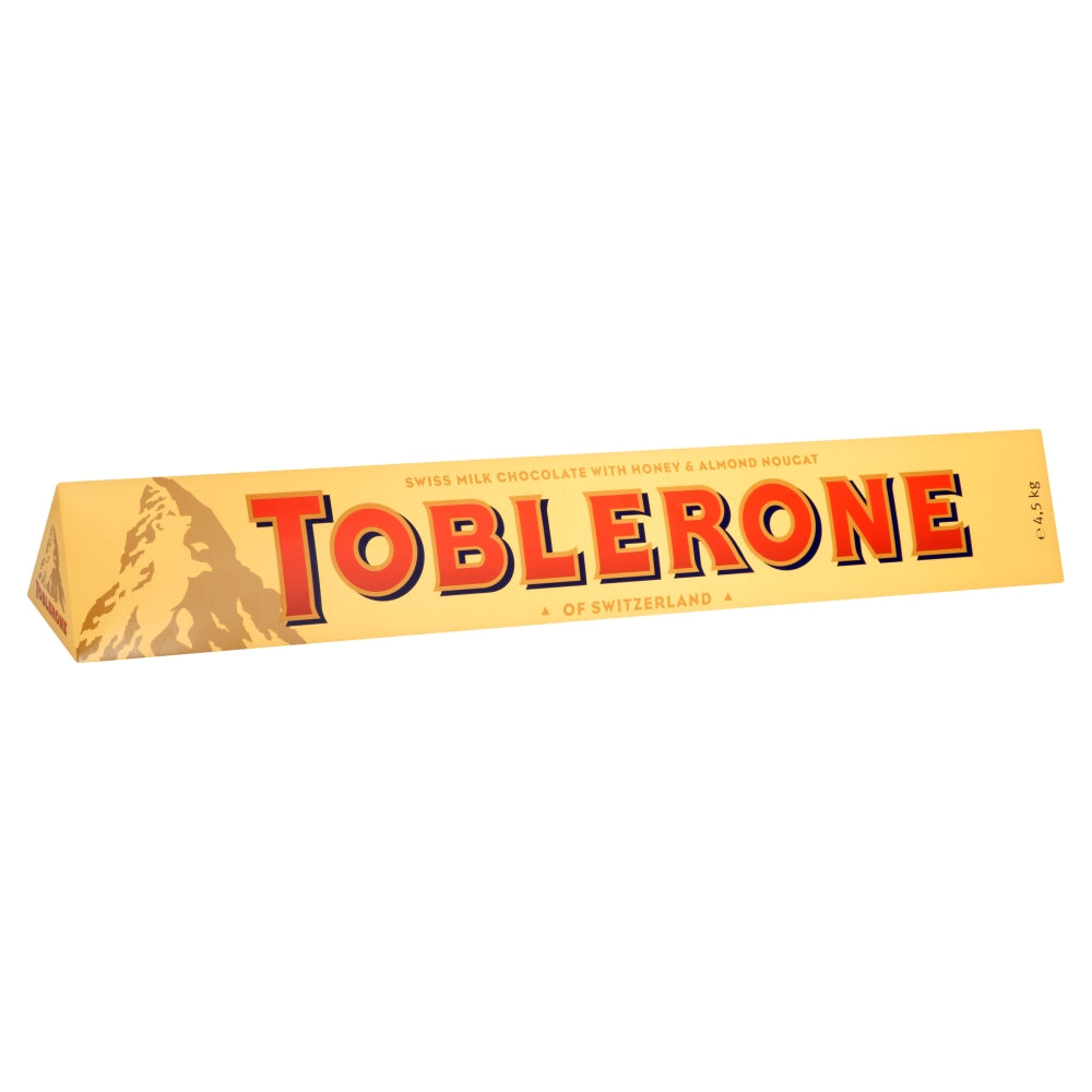 Toblerone Giant Milk Chocolate Extra Large Gift Bar 4. 5kg - 1 x 4. 5kg Bar