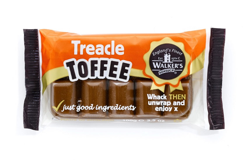 Walker's Nonsuch Treacle Toffee Bars 100g - 10 x 100g Bars