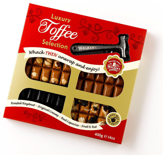 Walker's Nonsuch Luxury Toffee Selection Hammer Pack 400g - 1 x 400g Pack