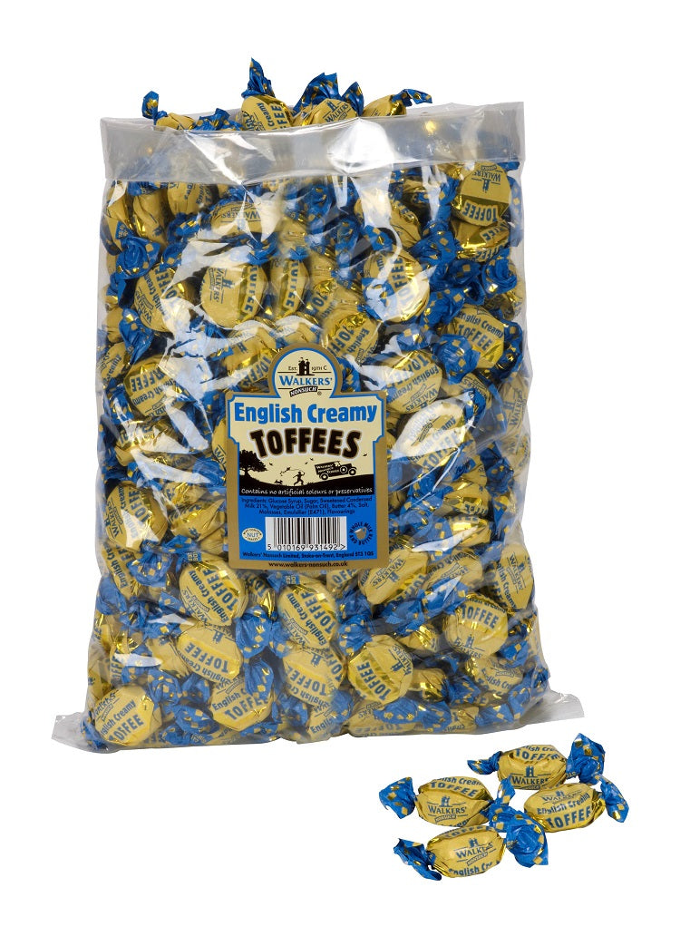 Walker's Nonsuch English Creamy Toffees 2. 5kg - 1 x 2. 5kg Bag