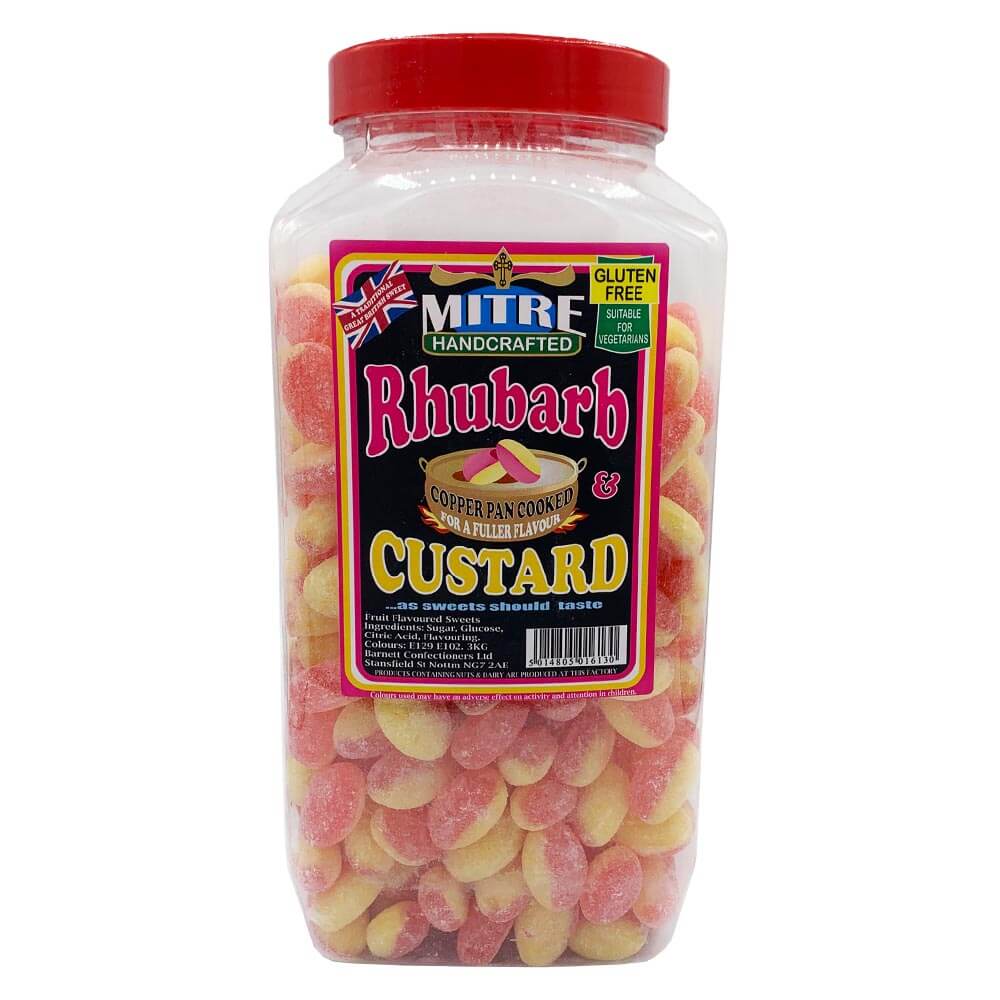 Barnetts Rhubarb & Custard Jar 3kg - 1 x 3kg Jar
