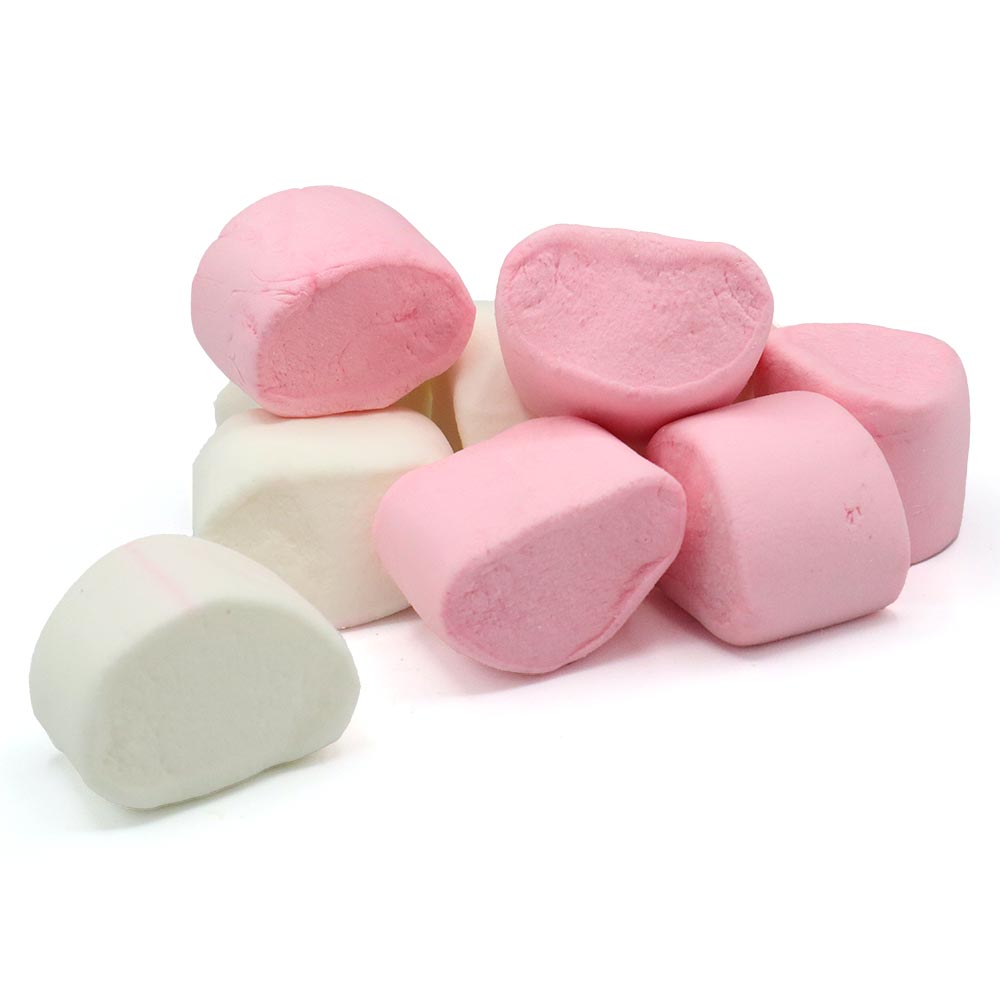Frisia Pink & White Marshmallows 1kg - 1 x 1kg Bag