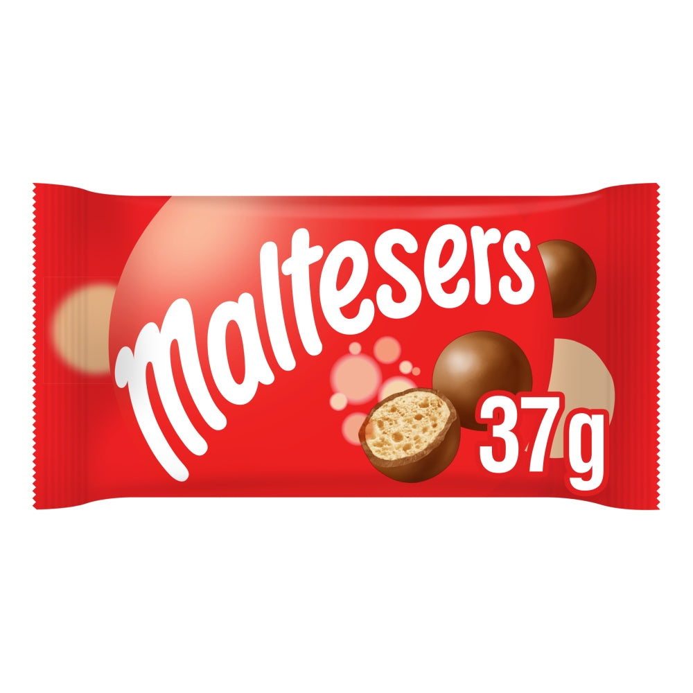 Maltesers Milk Chocolate & Honeycomb Snack Bag 37g - 25 x 37g Bags
