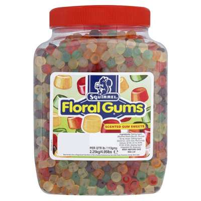 Squirrel Floral Gums Jar 2. 25kg - 1 x 2. 25kg Jar