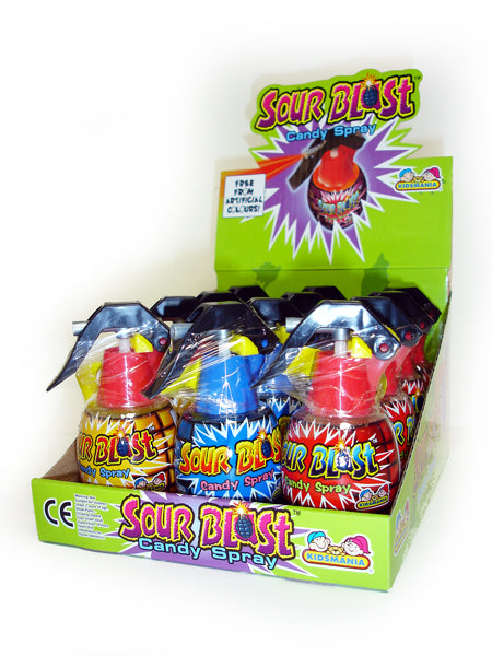 BIP Candy & Toys Sour Blast Candy Spray Grenades 57g - 12 x 57g Packs