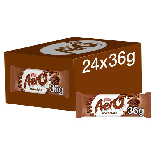 Aero Milk Chocolate Bar 36g - 24 x 36g Bars