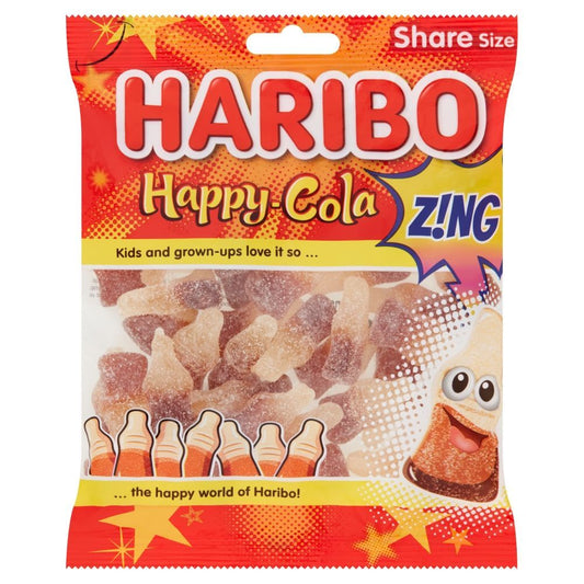 Haribo Happy Cola Z!NG Bag 160g - 12 x 160g Bags
