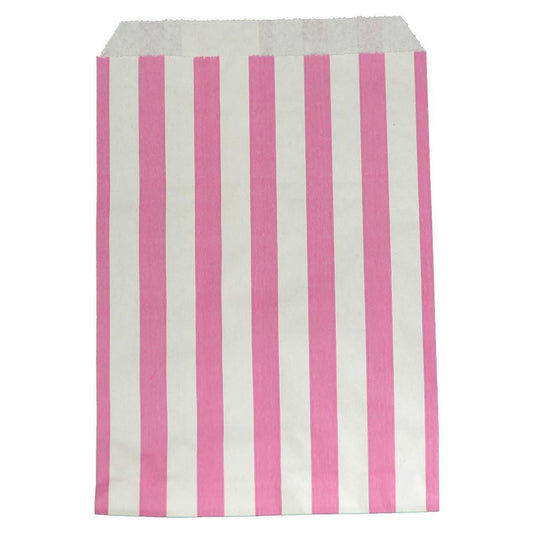Accessories Pink & White Candy Striped Paper Bags - 1000 Bags
