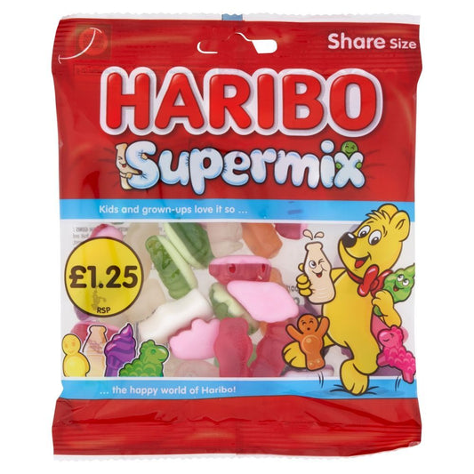 Haribo Supermix 140g £1.25 PMP - 12 x 140g Bags