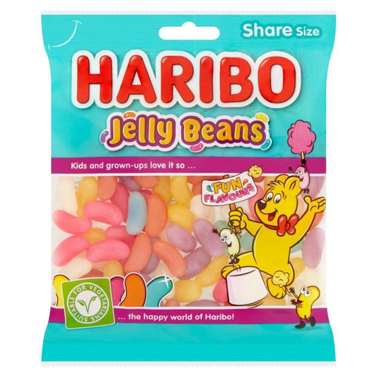 Haribo Jelly Beans Bag 140g - 12 x 140g Bags