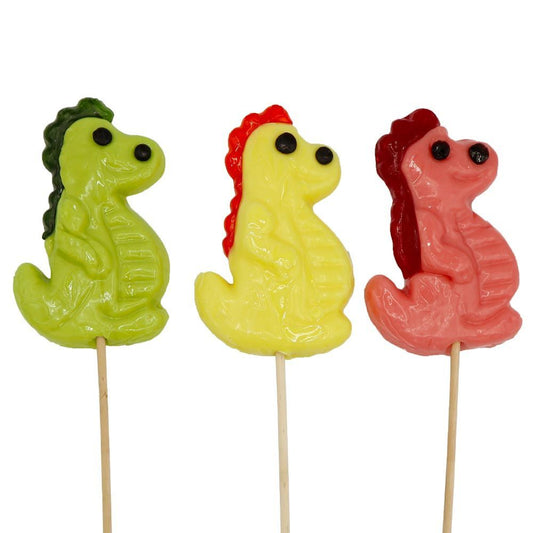 Kandy Kandy Dinosaur Pops 80g - 27 x 80g Lollipops
