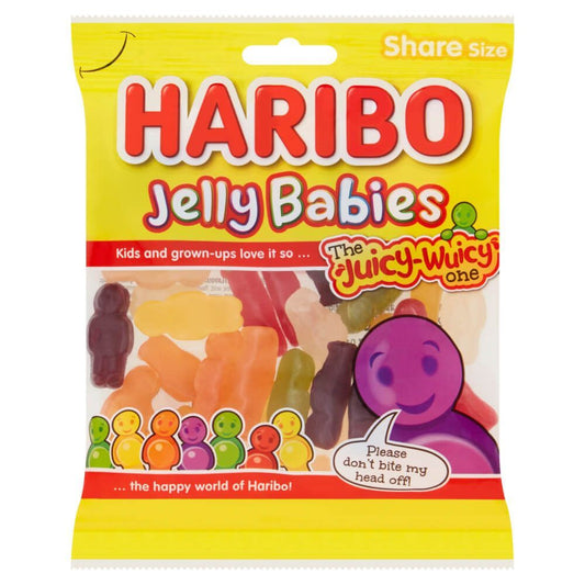 Haribo Jelly Babies Share Bag 160g - 12 x 160g Bags