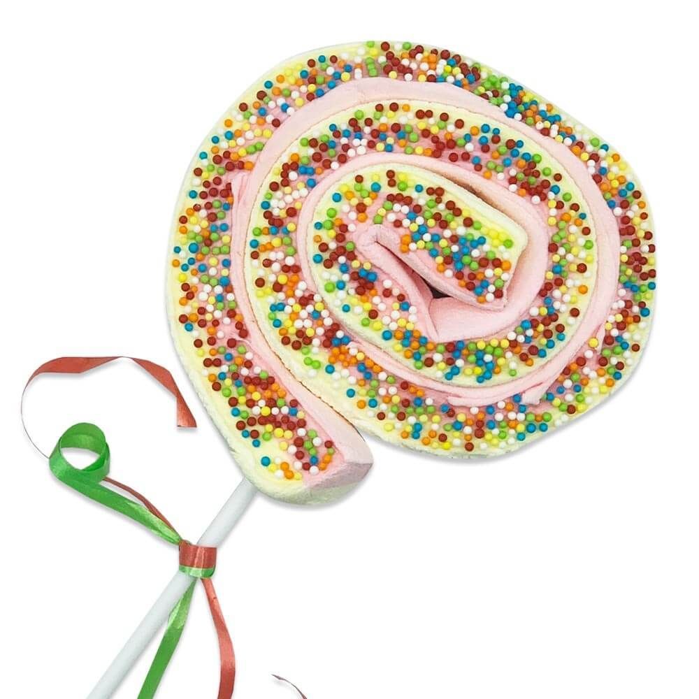 Kandy King Mallow Wheel Swirl Lollipop 50g - 18 x 50g Lollipops