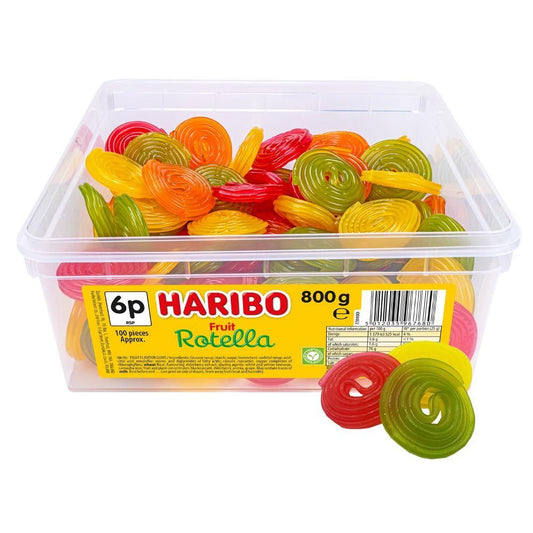 Haribo Rotella 6p Tub 800g - 1 x 800g Tub